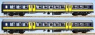 44120 LS Models Set of 2 Passenger cars 2nd class plan W1 B11